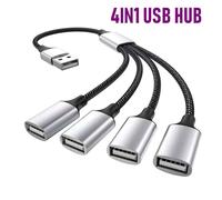 Extensions de Hub USB Type C,séparateur de câble USB à 4 ports,adaptateur de transfert OTG haute vitesse,convertisseur Portable pour PC Portable Macbook Pro - Type 4IN1 USB Edition