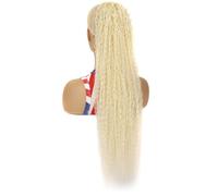 Extensions de queues cheval for femmes, perruques longues bou s afro, cordon de serrage, clips sur cheveux naturels, postiches for fil haute température(A)
