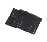 Extensions de Soutien-Gorge 4 Pièces/Ensemble 3 Crochet Largeur 5.8cm Extension de Soutien-Gorge Femmes Élastique Sangle Clip Extenseur pour Le Bricolage(Black)