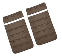 Extensions de soutien-gorge pour femme à 3 crochets/4 crochets réglables extensibles pour extension du dos souple Accessoires confortables extensibles doux et confortables, Marron 4 rangées 3 fesses