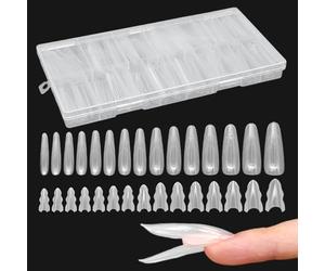 Extensions d'Ongles | 180 Pièces Structure Sandwich Transparent Fournitures De Beauté - Formes Pour Extensions D'Ongles - Pour Amis Pédicure Beauté Maquillage Salon Maison Voyage Mariage Noces Spa