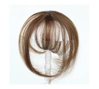 Extensions Frange à clipser en une seule pièce, frange 3D, postiche, frange plate avec clips sur frange pour la vie quotidienne(Light Brown)