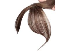 Extensions naturelles pour couvrir la perte de cheveux blancs Postiche de cheveux de rechange Noir frange Perruques pour femmes avec