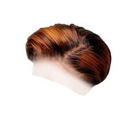 Extensions Shampooing pour cheveux humains - Perruque pour femme noire - Densité 150 % - Synthétique blond doré - Perruque courte pour un usage quotidien - Cheveux noirs (kaki, taille unique)