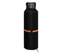 Extérieur 100 lb Réservoirs de propane Housse de protection Heavy Dutys Vue claire Top Tissu Oxford renforcé Fermeture réglable Noir Housse de protection pour réservoirs de propane