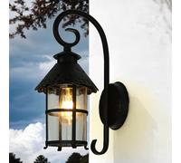 Extérieur Applique Noir Preuve De L'Eau Rustique Tournai Lampe Extérieure Porte