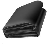 Extérieur Bâche pour Bassin 4x4m 3x5m 5x6m 10x10m Résistant Aux UV Noir Doublure D'étang 0.2mm HDPE Étang Liner pour étang à Poissons, aménagement paysager, fontaines, Cascade(4x4m)