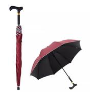 Extérieur Canne De Marche Parapluie, Antidérapant Et Résistant Au Vent, Tourisme Béquille Multifonction Pour Hommes Femmes, C, 83cm/32.6inch
