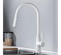 extérieur, d'évier Types Modes Sortie, robinets pivotants 360 degrés, Eau Chaude Froide à Un Seul Trou du Robinet de Cuisine, Noir