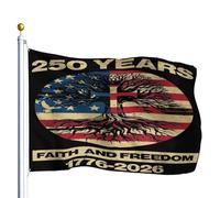 extérieur drapeaux 250 ans de foi et de libertés pelouse drapeaux