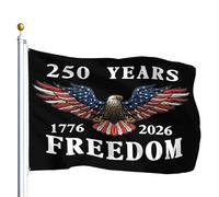 extérieur drapeaux 250 ans de libertés - Eagle des Bannière