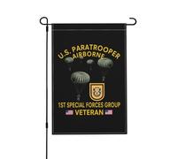 extérieur drapeaux Ancien combattant du 1er groupe des forces Toutes les | saisons 30x45 Drapeau drôle pelouse drapeaux pour Jardin intérieure Festival Décoration