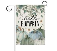 extérieur drapeaux Automne Bonjour Citrouille Aquarelle pelouse drapeaux | Arredamento 30x45cm Drapeau De Jardin résistant Bannière pour Festival Décoration Porche Pelouse
