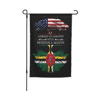 Extérieur Drapeaux De Jardin 30X45Cm Cultivé Aux États-Unis Avec Des Racines De L'Ouest De La Dominique Dominique Drapeaux De Cour Saisonnières Drapeau De Noël Pour Extérieur, Noël, Décoration