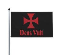 extérieur drapeaux Deus Vult Croisé Chevalier Templier Drapeau