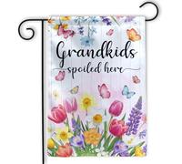 extérieur drapeaux Les petits enfants sont gâtés ici grand Chambre à | Coucher 30x45cm pelouse drapeaux couleurs éclatantes Drapeau De Jardin pour intérieure Patio Maison
