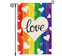 extérieur drapeaux Mois de la fierté Rainbow Journée du cœur Pelouse 30x45