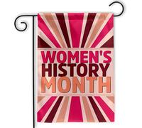 extérieur drapeaux Mois de l'histoire des femmes Journée Chambre à | Coucher 30x45cm Drapeau De Jardin Supérieure Bannière pour Pelouse intérieure Maison