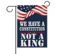 extérieur drapeaux Nous avons une Constitution pas un roi. Drapeau | Arredamento 30x45cm pelouse drapeaux Décoration Bannière pour Toutes les saisons Patio fête