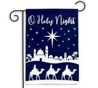 extérieur drapeaux Ô Sainte Nuit Nativité Étoile de Jardin 30x45cm | pelouse drapeaux personnalisés Drapeau De Jardin pour Toutes les saisons Patio intérieure