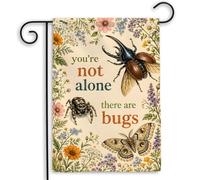extérieur drapeaux Vous n'êtes pas seul il y a des insectes pelouse | drapeaux extérieure 30x45cm Drapeau De Jardin Supérieure Drapeau pour fête d'anniversaire Arredamento Pelouse