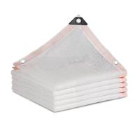 Exterieur Filet D'ombrage Taux D'ombrage de 95% Filet Contre Chaleur Extérieur Blanc avec Œillets pour Serre Jardin Couverture Potager Terrasse(4.0x9.0m=13.1x29.5ft)