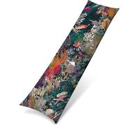 Extérieur Impermeable Housse de Coussin, 30 x 90 cm Lot de 1 Fleur Corail Décoratif Canapé Taie d'oreiller pour Automne Exterieur Salon de Jardin Patio Chambre Décor Flax Coussin PjY9286 4-6