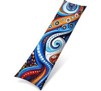 Extérieur Impermeable Housse de Coussin, 40x120cm Lot de 1 Fleur Abstrait Décoratif Canapé Taie d'oreiller pour Automne Exterieur Salon de Jardin Patio Chambre Décor Flax Coussin PjY9210 C-6