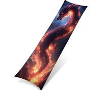 Extérieur Impermeable Housse de Coussin, 60 x 180 cm Lot de 1 Dragon Animal Décoratif Canapé Taie d'oreiller pour Automne Exterieur Salon de Jardin Patio Chambre Décor Flax Coussin PjY4010 U-2