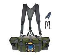 Extérieur imperméable, Pratique avec Porte-Bouteilles, bandoulière réglable, Course légère 11,22 x 5,12 x 5,91" pour la randonnée, la Course, Le Jogging, la pêche, Army Green, riferimento Alla