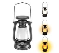 Extérieur LED Retro Solaire Camping Lumière, Éclairage mobile rechargeable, Lumière blanche, Lumières jaune, Lumières chaude, Lampe à cheval multifonctionnelle à luminosité réglable 3 modes.