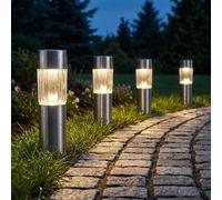 Solaire Extérieur Brancher les Lampes Pointe Jardin Déco Batterie LED H 25 CM