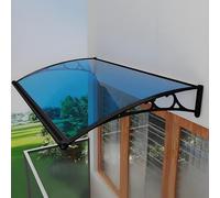 Exterieur Marquise pour Fenêtre, Auvent De Porte D'entrée en Polycarbonate, Support en Alliage D'aluminium, pour Protection UV, Pluie Et Neige(Clear,60 * 360cm/24 * 141in)