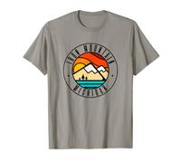 Extérieur minimaliste Iron Mountain Michigan MI T-Shirt