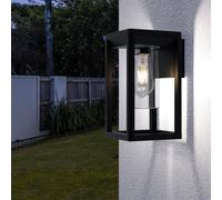 Applique extérieure jardin terrasse spot cadre lampe carré noir mat