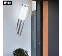 Extérieur Mur Luminaire Torche Lampe Blanc Opale de Jardin Terrasse Éclairage