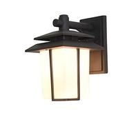 Extérieur mural lanterne Nouveau chinois simple mural léger moulé extérieur imperméable lampe murale en aluminium Verre en aluminium E27 Personnalité Edison Lampe murale de cour imperméable en Chine