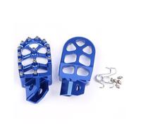 Extérieur Repose-Pieds de Moto adaptés for TTR 90 110 125 250 YZ80 WR 200 500 Pièce Durable(Blue)