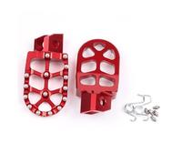 Extérieur Repose-Pieds de Moto adaptés for TTR 90 110 125 250 YZ80 WR 200 500 Pièce Durable(Red)