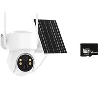 Extérieur sans fil caméra solaire, 4MP HD, IP66 étanche, audio bidirectionnel, WiFI A avec 64G