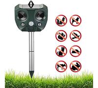 Extérieur Solaire ultrasons Mole Serpent Souris Chien Chat Repeller pour Le Jardin Cour Anti-UV Abs Matériel Contre Deer, Skunk, Chien