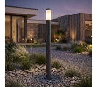 Lampe sur pied de jardin ANTHRACITE éclairage extérieur lampe sur pied de terrasse colonne en acier inoxydable V -TAC 8963