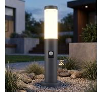 Extérieur Support de Lampe Terrasse Éclairage Capteur Inox Embase Jardin Lampe