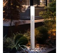 Lampe sur pied design d'extérieur terrasse en acier inoxydable base jardin SENSOR lampe argent Globo 31588S