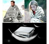 Extérieur Survivre Thermique Mylar Sauvetage Hypothermie Sauvetage Émergent Garder Feuille D'aluminium Couverture Trousse De Premiers Secours Camper Chaud Chaleur Sèche