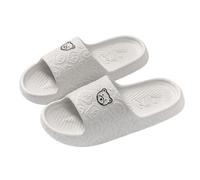 Extérieur Walking Thin Solid Color Cute Cartoon Pattern Non-slip Tongs Décontracté Chaussures Femmes's Slippers Plage Sandales