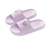 Extérieur Walking Thin Solid Color Cute Cartoon Pattern Non-slip Tongs Décontracté Chaussures Femmes's Slippers Plage Sandales
