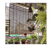 Extérieure Respirant Rideau de Roseau, Cour Jardin Imperméable Store Enrouleur Bambou, Patio Fenêtre Protection Solaire Canisse en Roseau(50x80cm/20x32in)