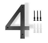 Exterior House Numbers Outdoor Letters Digital 20-30cm 0-9 Apartment Door Number Address Signs On The(Number-4,20cm (8 inches))