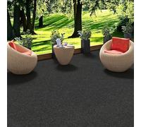 exteriortrend Kingston - Tapis Type Gazon Artificiel - pour Jardin, terrasse, Balcon - Anthracite 13 Tailles Disponibles